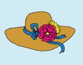 Sombrero con flores