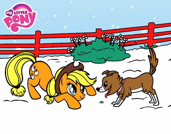 Applejack y Winona