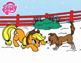 Applejack y Winona