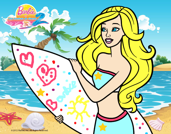 Barbie va a surfear