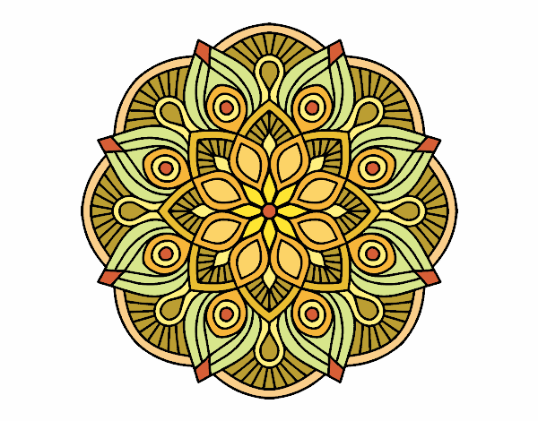 mandala amarilla