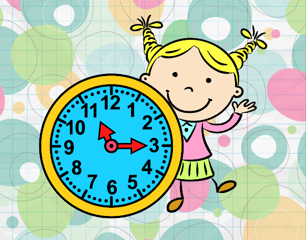 Niña con reloj