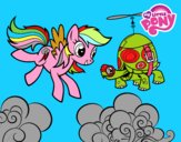 Rainbow Dash y la tortuga tanque