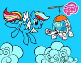 Rainbow Dash y la tortuga tanque