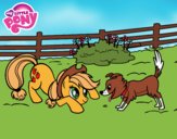 Applejack y Winona