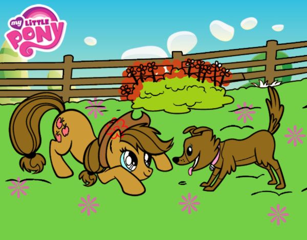 Applejack y Winona