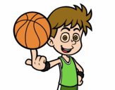 Jugador de baloncesto junior