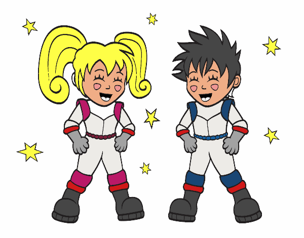 Niños astronautas