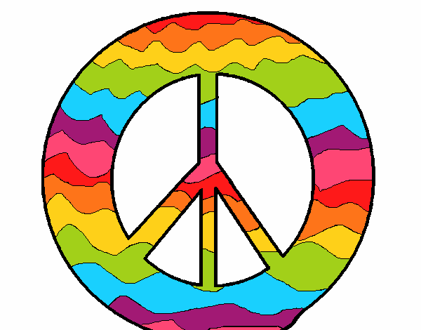 Dibujo de Símbolo de la paz pintado por en Dibujos.net el día 17-01-20 a  las 03:09:45. Imprime, pinta o colorea tus propios dibujos!