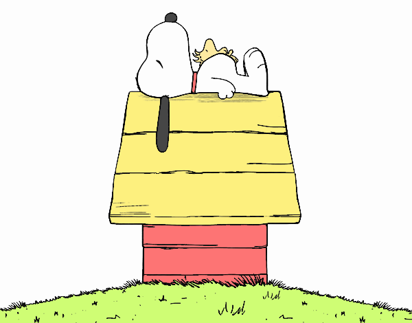 Dibujo de Snoopy durmiendo pintado por en  el día 19-01-20 a las  05:21:36. Imprime, pinta o colorea tus propios dibujos!