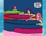 Barbie y sus amigas en el jacuzzi