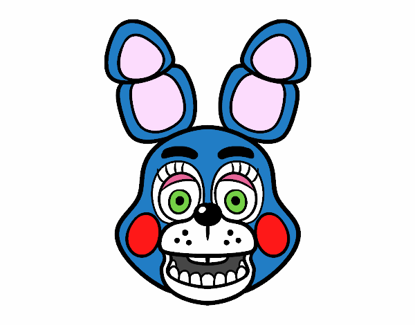 Cara de Toy Bonnie de Five Nights at Freddy's