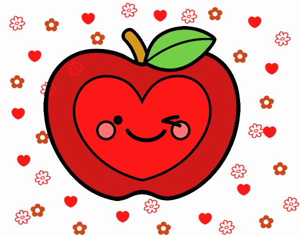 Manzana corazón