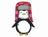 Pingüino con gorro