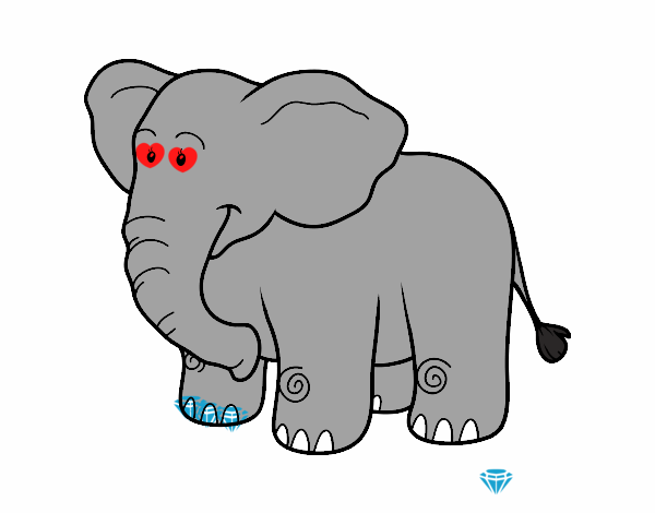 Un elefante africano