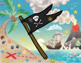 Una bandera pirata