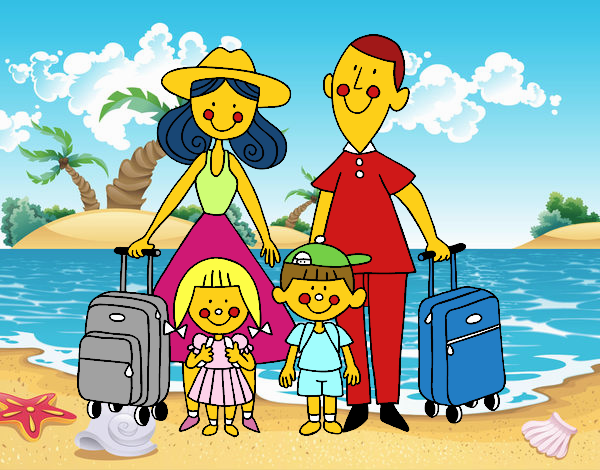 Una familia de vacaciones