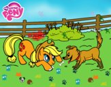 Applejack y Winona