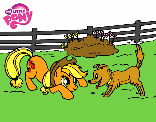 Applejack y Winona