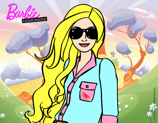 Barbie con gafas de sol