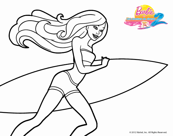 Barbie corre al agua