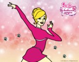 Barbie en postura de ballet