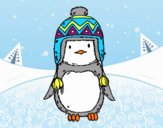 Bebé pingüino con gorrito