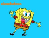 Bob Esponja saludando