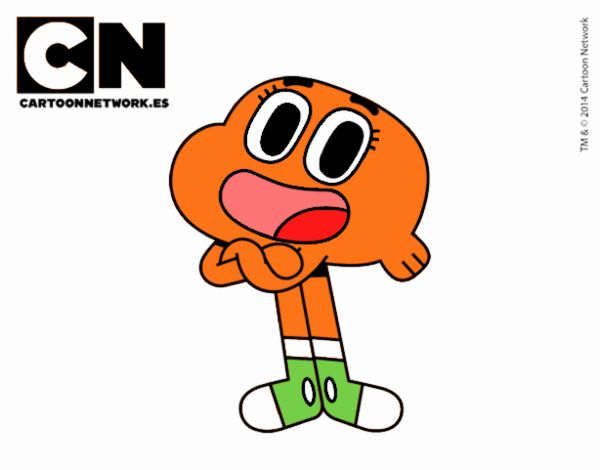 Dibujo De Darwin Waterson Hermano De Gumball Pintado Por En