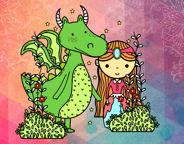 la princesa y el dragon :V