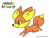 Fennekin corriendo