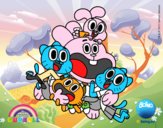 Gumball y amigos contentos