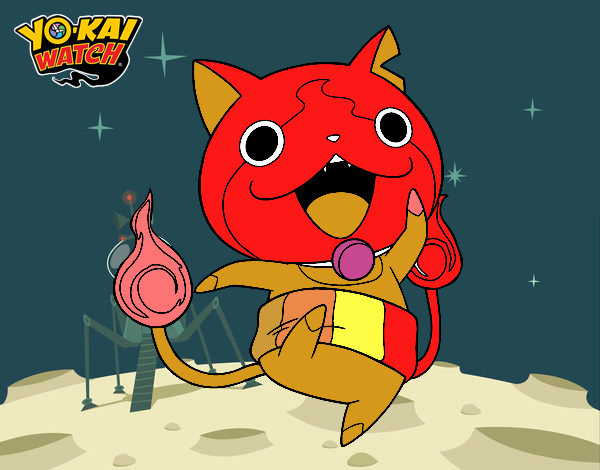 Jibanyan saltando