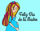 Mamá embarazada en el día de la madre