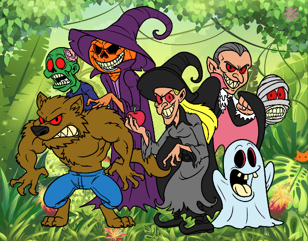 Dibujo de Monstruos de Halloween pintado por en  el día 30-01-20  a las 22:00:38. Imprime, pinta o colorea tus propios dibujos!