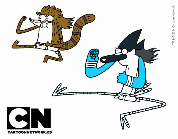 Mordecai y Rigby karatekas