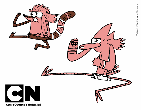 Mordecai y Rigby karatekas