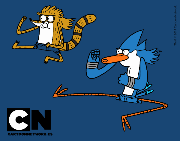 Mordecai y Rigby karatekas