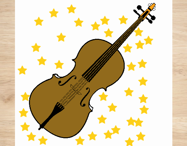 dibujo de violin