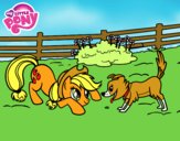 Applejack y Winona