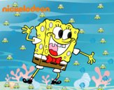 Bob Esponja saludando