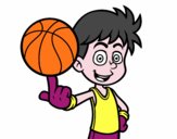 Jugador de baloncesto junior