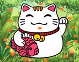 Maneki-neko de la abundancia