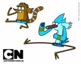 Mordecai y Rigby karatekas