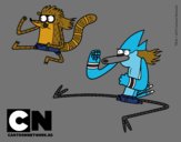 Mordecai y Rigby karatekas