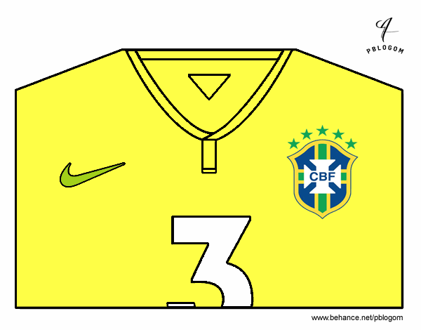 Camiseta del mundial de fútbol 2014 de Brasil