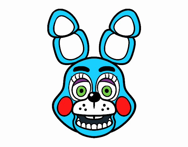 Cara de Toy Bonnie de Five Nights at Freddy's