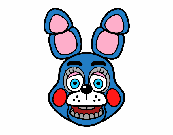 Cara de Toy Bonnie de Five Nights at Freddy's