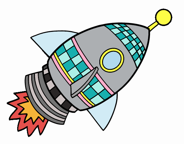 Dibujo de Cohete espacial pintado por en Dibujos.net el día 13-02 ...