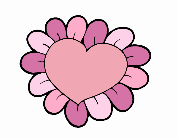 Corazón flor